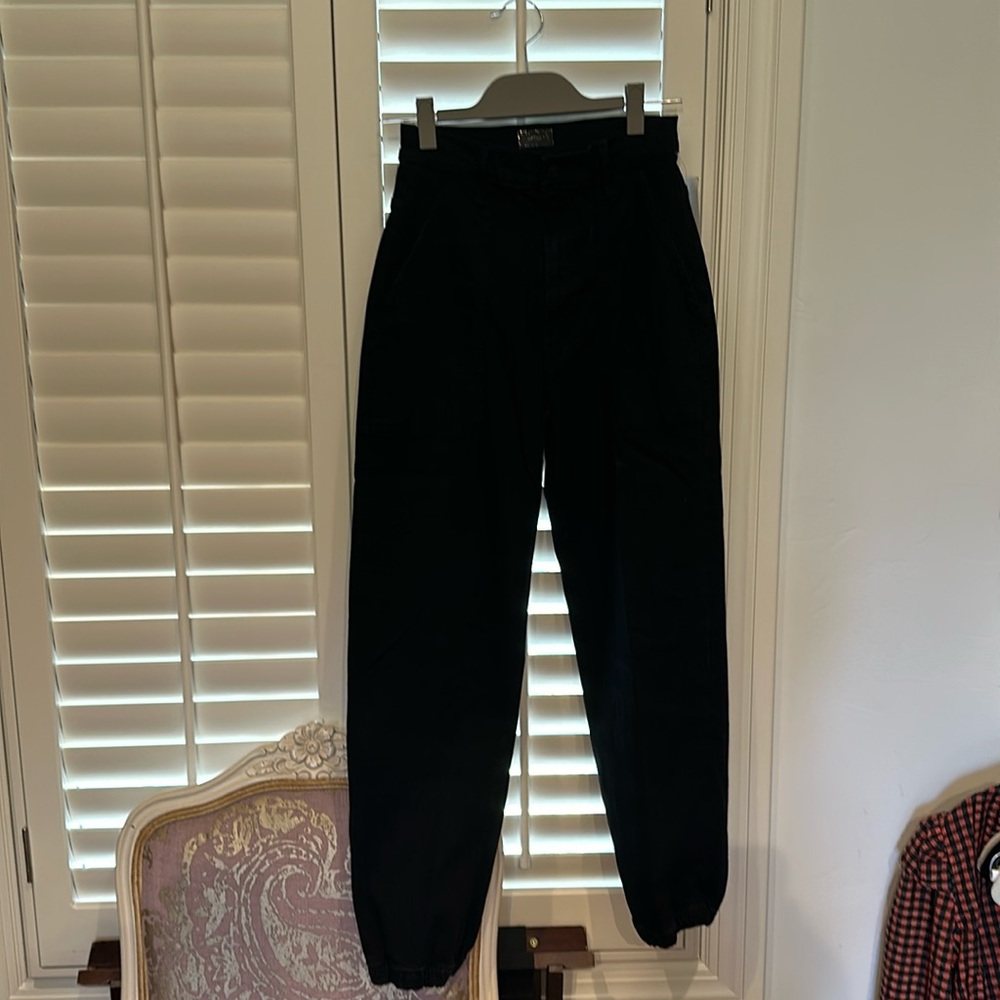 Mother the wrapper patch springy ankle jeans